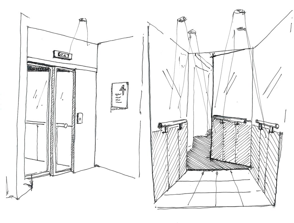 Pour une société de consultants, organisation et implantation d’espaces de bureaux. Aménagement des salles de recrutement, création d’un parcours scénographié, espaces de détente. Surface 600 m2