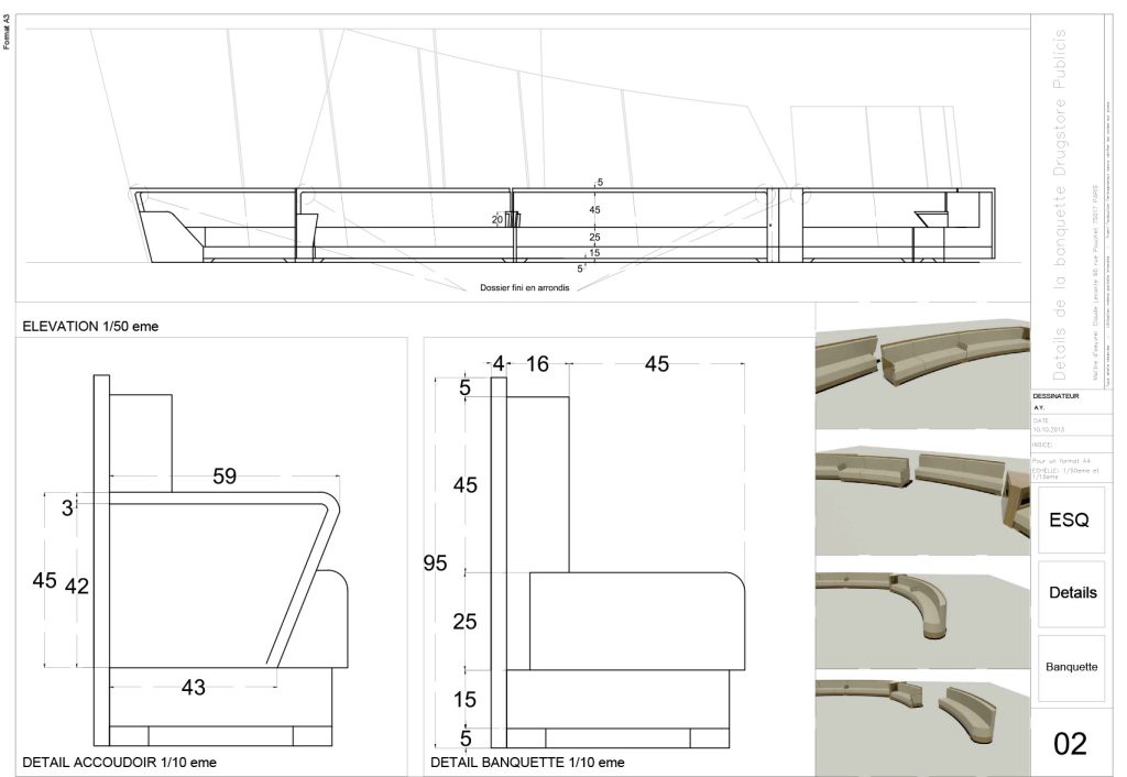 Design du bar Publicis Drugstore réalisé en Corian, il est situé Avenue des Champs-Élysées à Paris. Création de Claude Lecante designer à Paris. #publicisdrugstore @publicisdrugstore @claudelecante #architecture @retail