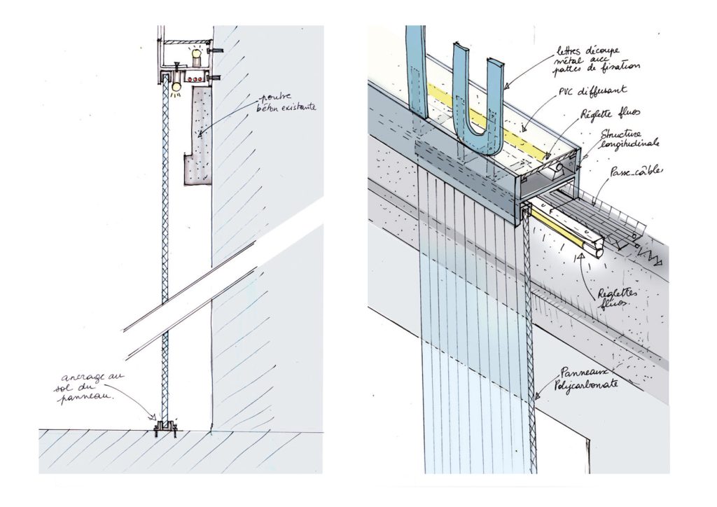Rénovation de la totalité de l’aquarium permanent situé au niveau de la Géode. Conception de l’habillage des bassins, design et conception graphique de la signalétique. Suivi de fabrication et de pose de l’ensemble. Collaboration avec Clémence Farrell @designgraphiqueclaudelecante design graphique / Claude Lecante
