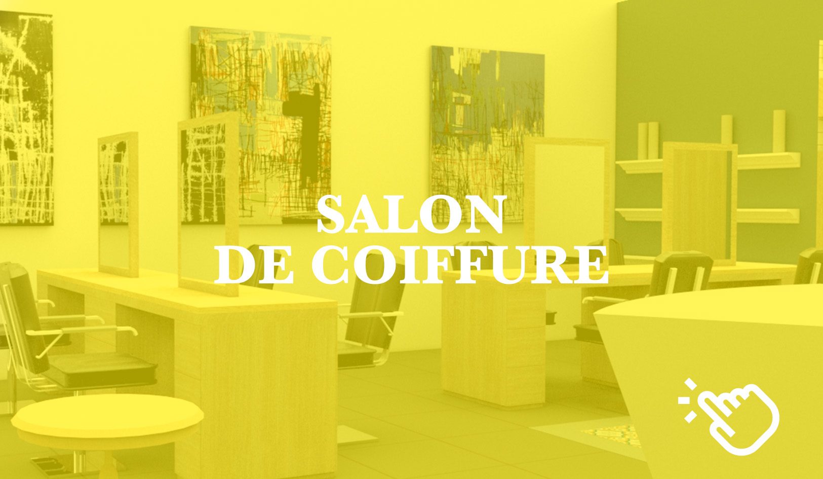 Page montrant les divers travaux de design et d'architecte d'intérieur de Claude Lecante.