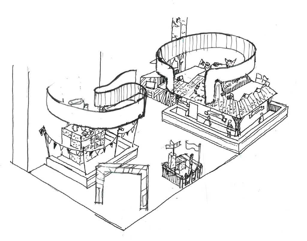 Conception de la scénographie pour Hopscotch de 2 stands pour Lidl au Salon de l'Agriculture de Paris. Le premier d'une surface de 300 m2 situé dans le hall 1 montrant les produits de la viande et du lait. Le second de 180 m2 dédié aux vins, fruits et légumes. La scénographie des stands est basé sur la thématique fournie qui est "Tous supporters du made in France". D'où le concept de "fermes" supportrices mêlant écharpes, médailles et podiums. Collaboration avec l'agence Hopscotch. Photos : Claude Lecante