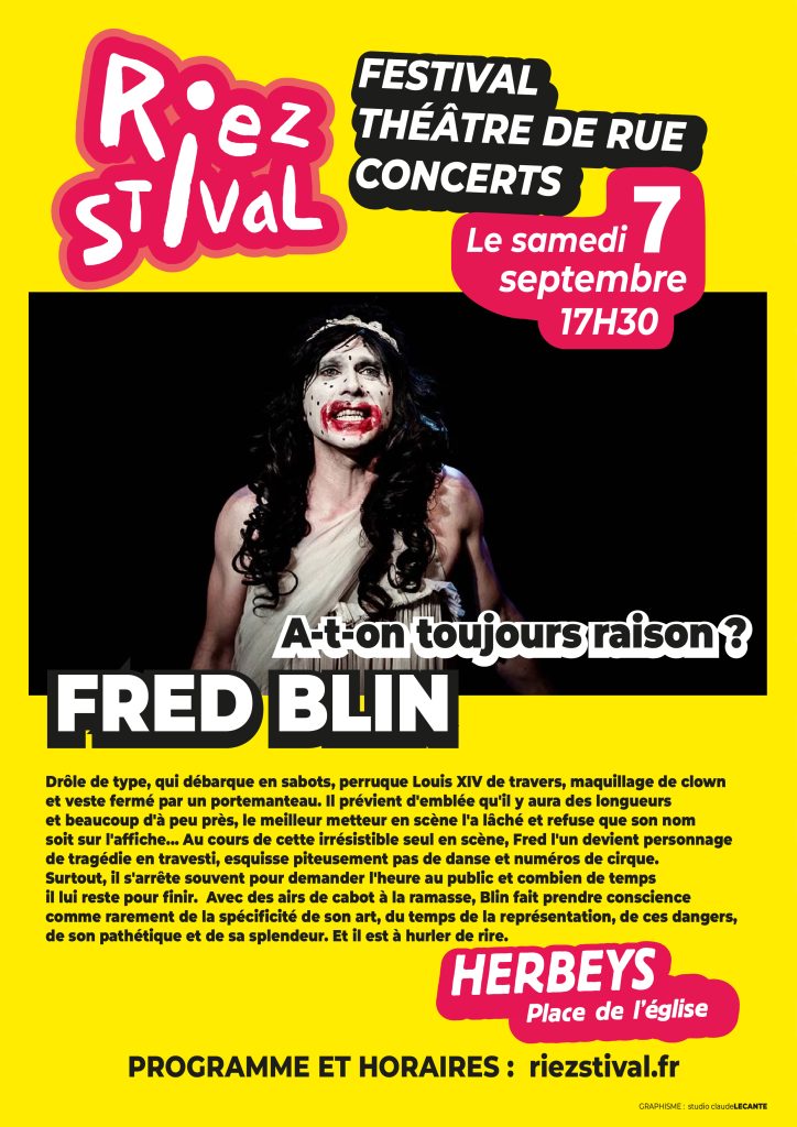 Création de la ligne graphique du festival de théâtre de rue Riezstival qui se déroule à Herbeys près de Grenoble. Design de l’affiche, flyers, le programme et campagne publicitaire en 2024 et 2025. Réalisation des fichiers d’éxécution graphique. Le festival a reçu en spectacle Fred Blin, Patrick De Valette, No Coffe for the Queen, More Aura, Dis bonjour à la Dame etc. #grenoble #herbeys #graphisme #affiche_design #fredBlin #fred_blin @fedblin @moreaura @designgraphique #theatrederue #theatre_de_rue #graphisme_lecante