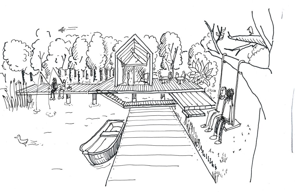 Pour nos projets ou pour différentes agences de communication ou de design, réalisations de croquis fait main servant à des appels d’offres, dossiers d’esquisses et développements de projets. Suite à un brief avec ou sans image existante, mettre sur papier les concepts, volumes et histoires que l’agence souhaite proposer à leurs clients. #drawing #croquis_architecture #claude_lecante #design_graphique #graphisme #dessinmain