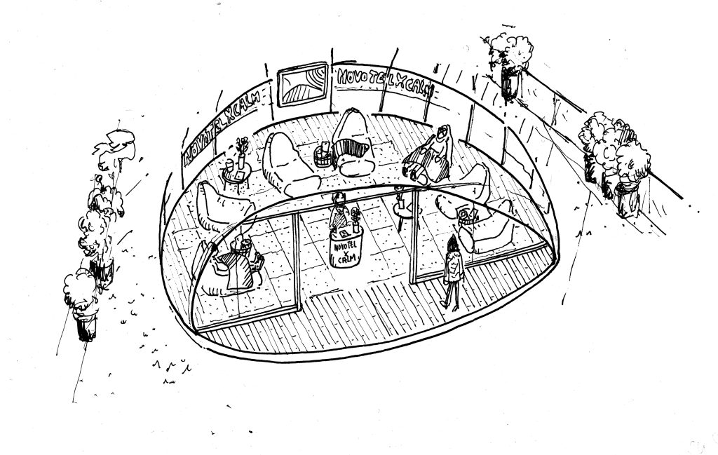 Pour nos projets ou pour différentes agences de communication 
ou de design, réalisations de croquis fait main servant 
à des appels d’offres, dossiers d’esquisses et développements 
de projets.
Suite à un brief avec ou sans image existante, mettre 
sur papier les concepts, volumes et histoires que l’agence
souhaite proposer à leurs clients.
#drawing #croquis_architecture
#claude_lecante #design_graphique #graphisme #dessinmain