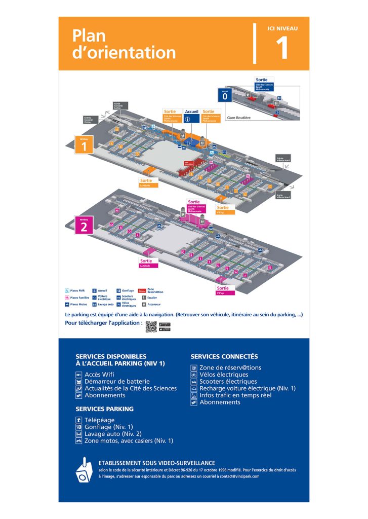 Développement graphisme sur l'idée de marquages "Tampon". Les objets ont été élaborés en créant des matériaux sandwich pour plus les rendre qualitatifs et mieux resitants. Les espaces du parking (accueil, sas, accès...) ont été traités de manières spécifiques créant des perspectives, de contrastes et une meilleur lisibilité des lieux. Cahier de Recherches, APS, APD et mise au point des objets Surface: 10 000m2. Projet pour Yellow and Co. #INDIGO #indigopark #parking_signage @claudelecante #danpallon #graphisme