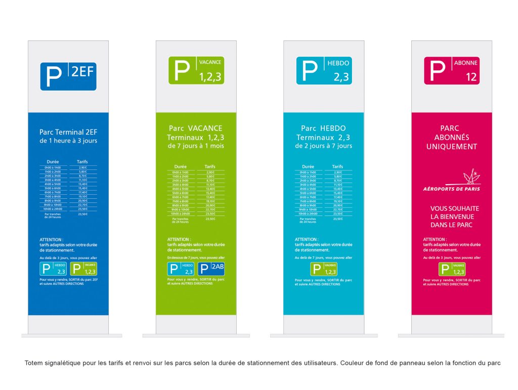 Préconisations et propositions signalétiques concernant l’ensemble des parkings de CDG (P AB, CD EF...) à Roissy Charles De Gaulle Conception de la signalétique des parkings Aéroports de Paris. Programmation, aps, apd et dce. Implantation des supports, couleurs et codes graphiques, pictogrammes et dessin des supports. Traitement de la signalétique de localisation, des entrées de parkings, directionnels et marquage des sas. Graphisme en Collaboration avec Frédéric Weill et Kaunpunki #adp #lecante @aéroportsdeparis #aéroportsdeparis #signage #wayfinding @artkas