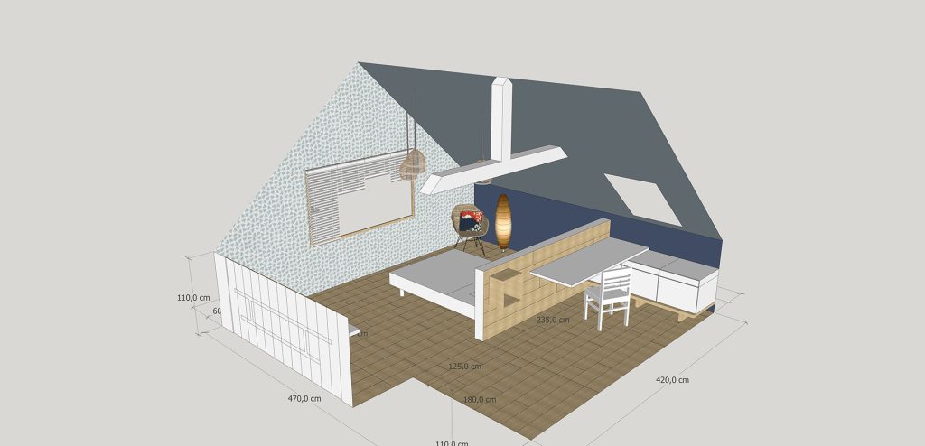 Pour le catalogue et/ou le site internet de Leroy Merlin, dans le cadre des «cahiers d’idées» propositions d’aménagement et d’astuces de construction. D’après un briefing avec cible fournie, rendu de différents concept pour validation. Puis conception des espaces et design des mobiliers avec comme contrainte l’utilisation des matériaux vendus chez Leroy Merlin. Conception, design et ambiance, plans de fabrication du décor pour la future réalisation des photographies servant au catalogue. design : Claude Lecante #leroymerlin @leroymerlin @claudelecante