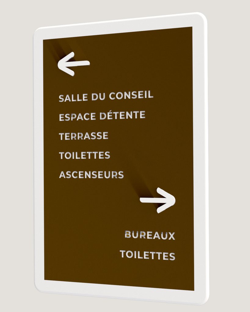 Travail sur des éléments inspirés de la nouvelle charte graphique et/ou du mécénat pratiqué auprès duMusée du Quai Branly. Utilisation de matériaux issus de votre filière comme avec le laiton un alliage issu de différents minerai. indispensable. Une dernière transformation... Par la fonction et le design. Projet lauréat mais non réalisé. Claude Lecante pour Eramet. #eramet @eramet #coriansignage @corian #wayfinding