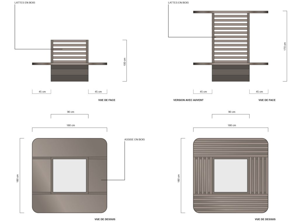Création de la nouvelle identité architecturale des façades et du mail. Organisation des espaces et design des mobiliers intérieurs et exterieurs. Réalisation des images, et plans. Nouvelle identité graphique et graphisme : Agence Saisons.