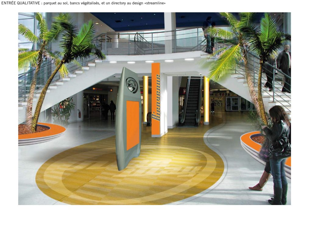 Création de la nouvelle identité architecturale des façades et du mail. Organisation des espaces et design des mobiliers intérieurs et exterieurs. Réalisation des images, et plans. Nouvelle identité graphique et graphisme : Agence Saisons. #retaildesign @claudelecante #retailsignage #nicelingostière