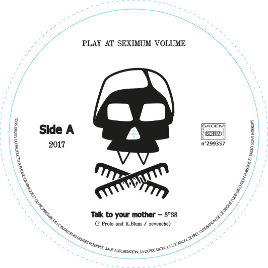 Création de la charte graphique pour le groupe de rock’n’hair Zeveuche. Mise en œuvre de la communication. Exécution d’illustrations et conception d’affiches et de flyers. Réalisation du graphisme de leur premier 45t comprenant pochette, stickers, leaflet. #zeveuche #rocknhair