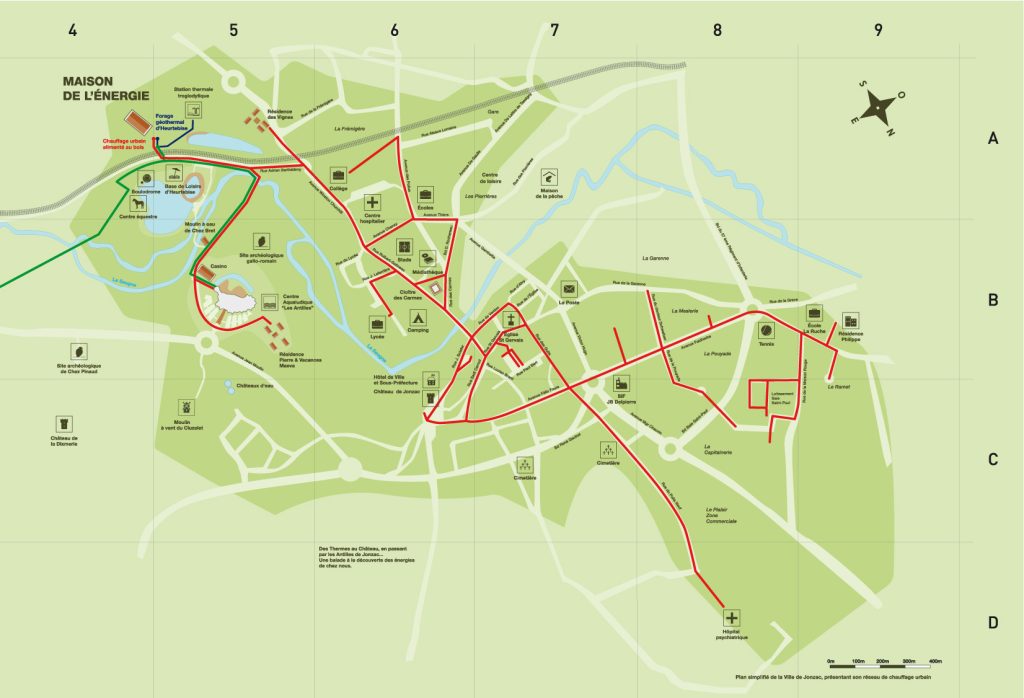 Conception graphique de l’ensemble de la Maison des énergies de Jonzac en Charentes Maritimes. Espace d’information et de pédagogie dédié aux énergies renouvelables. Surface : 300 m2 Scénographie : Clémence Farrell. Textes : Lucette Valentino.
