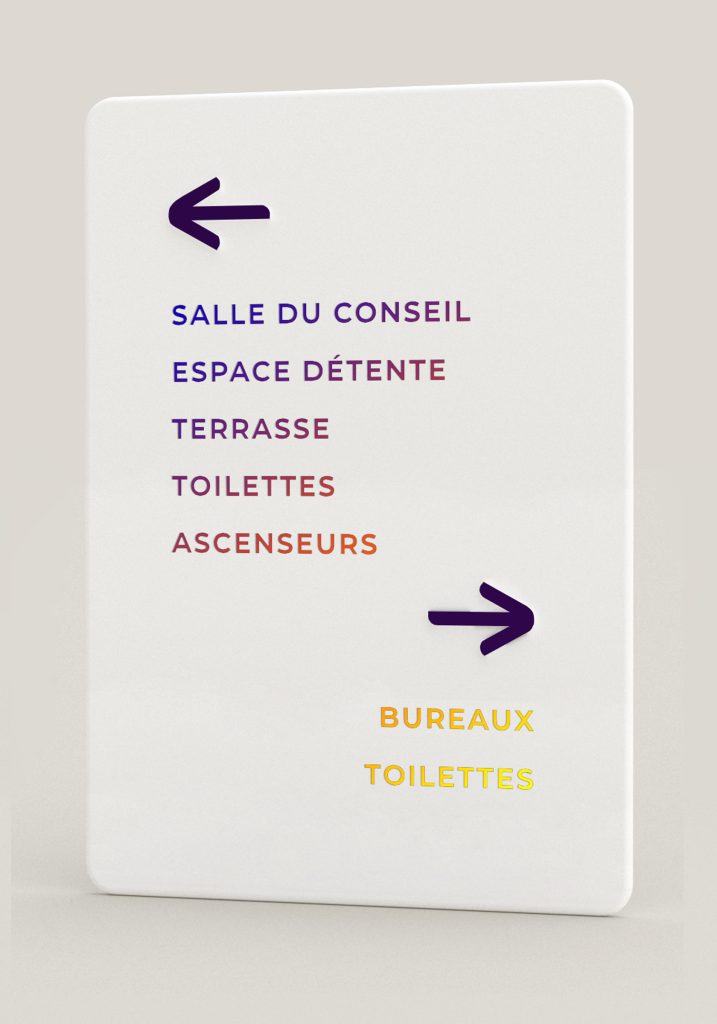 Travail sur des éléments inspirés de la nouvelle charte graphique et/ou du mécénat pratiqué auprès duMusée du Quai Branly. Utilisation de matériaux issus de votre filière comme avec le laiton un alliage issu de différents minerai. indispensable. Une dernière transformation... Par la fonction et le design. Projet lauréat mais non réalisé. Claude Lecante pour Eramet. #eramet @eramet #coriansignage @corian #wayfinding