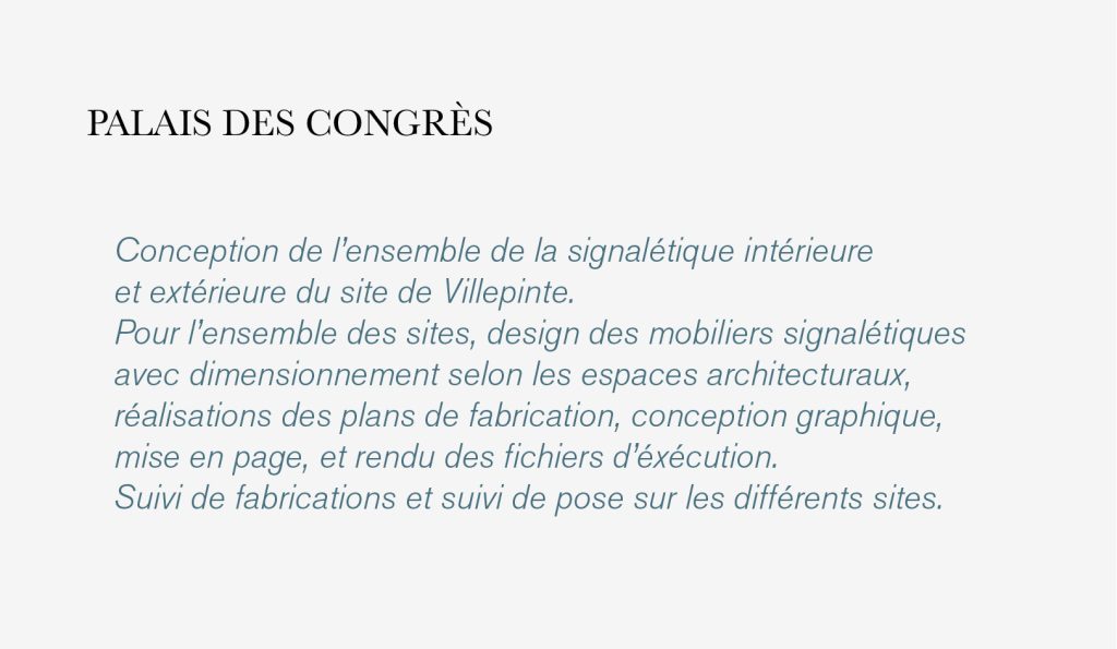 Nouvelle signalétique des sites VIPARIS comprenant intérieurs et extérieurs bâtiments. Programmation, APS, APD et cahier de développement de design des objets et graphismes suite à la charte remise par l'agence Minsk. Mise au point de nouveaux systèmes signalétiques pour certains sites. Création graphique des plans d'orientation. Projet réalisé par Claude Lecante, designer et signaléticien. #wayfind #signage #wayfinding @wayfinding @signage #claudelecante @viparis #viparis